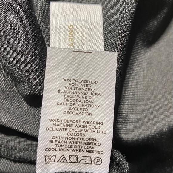 Ann Taylor Womens Velvet Tonal Trim Kimono 3/4 Sleeve Size XS/S Black‎ - Picture 9 of 9